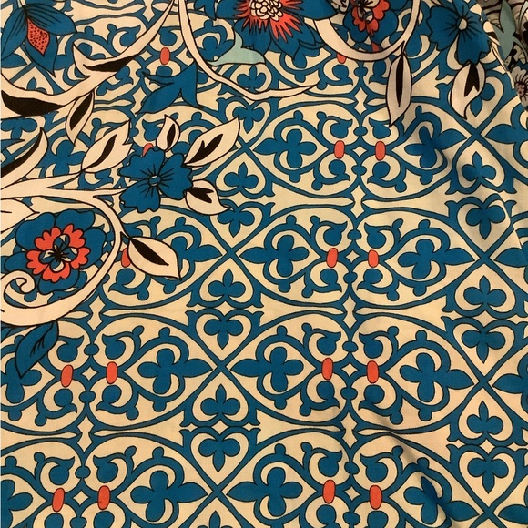 Johnny Was Blue Bondi Long Sleeve Top With Lace Trim, Size 2X. - Picture 12 of 15